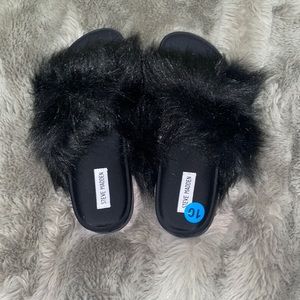 Steve Madden Faux Fur Slippers